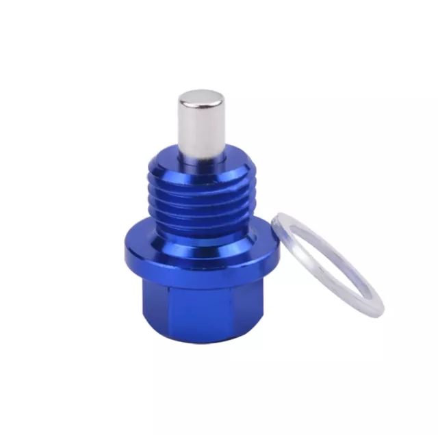 Magnetic Sump Plug M14 x 1.5 BLUE (M14x1.5 Bolt) Oil Drain, Washer Included