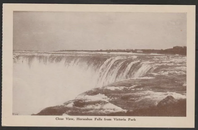 Vintage Post Card - Horseshoe Falls From Victoria Park - Niagara Falls, Ontario