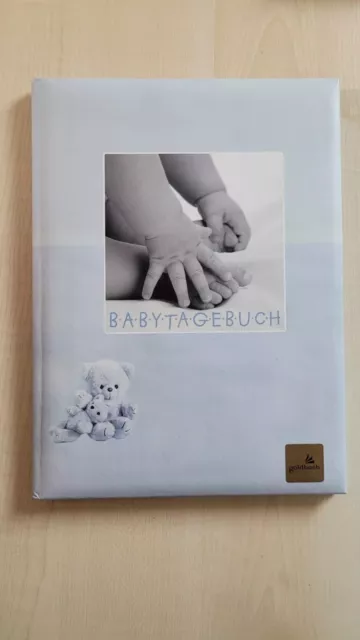 Babytagebuch Neu Fotobuch Junge Blau Goldbuch Zum Ausfüllen Erinnerungen