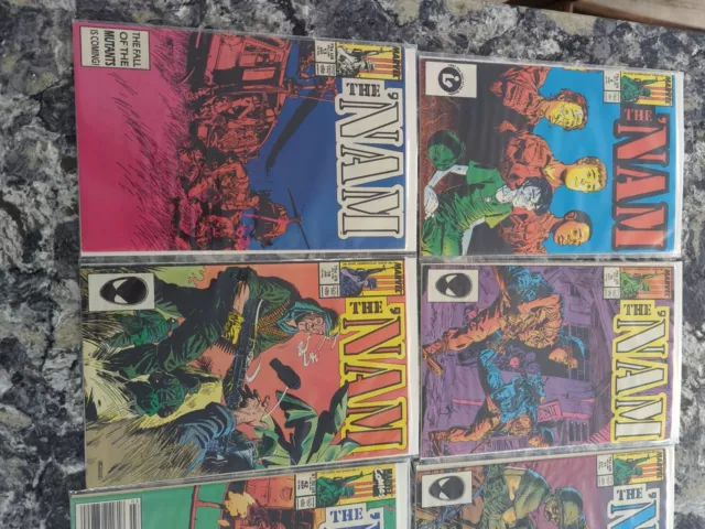 "The 'Nam" Marvel Comics Group Complete Run #1 - #14, 42,44,61 1986 3