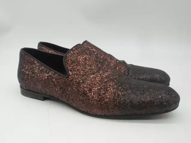 Jimmy Choo Sequin Ombré Glitter Slip On Loafers - Size EU 42 US 9 - No Box