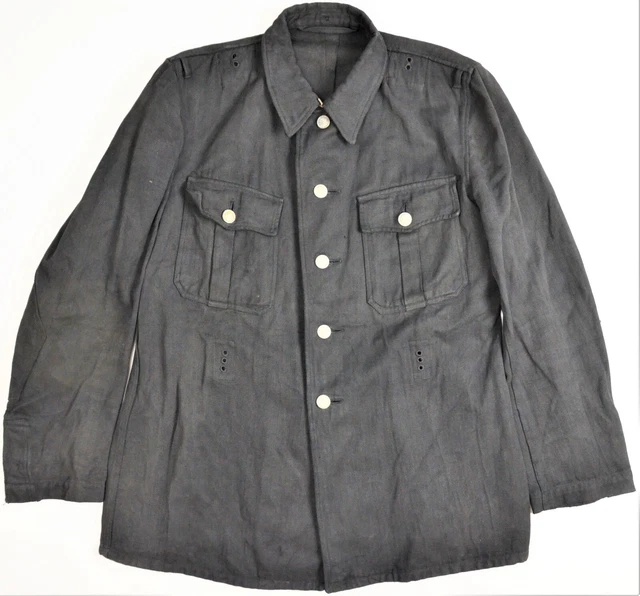 DDR KVP NVA Uniform Jacke Drillich 1.Modell Fischgrät um 1960 ...
