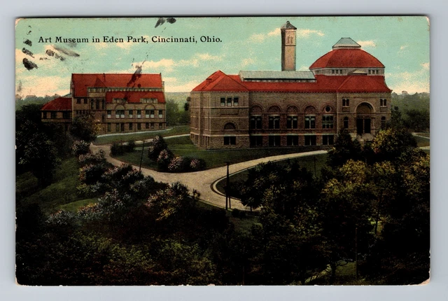 Cincinnati OH-Ohio, Art Museum, Eden Park, Antique Vintage Postcard