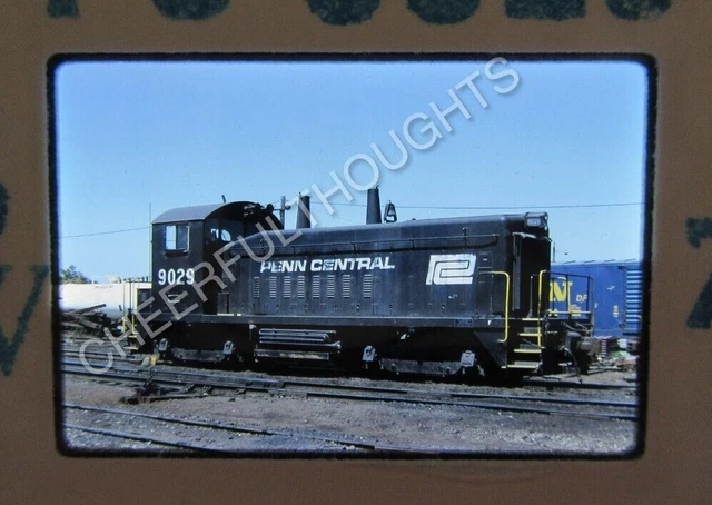 Original '74 Kodachrome Slide PC Penn Central 9029 SW7 Rochester, NY  34Y42