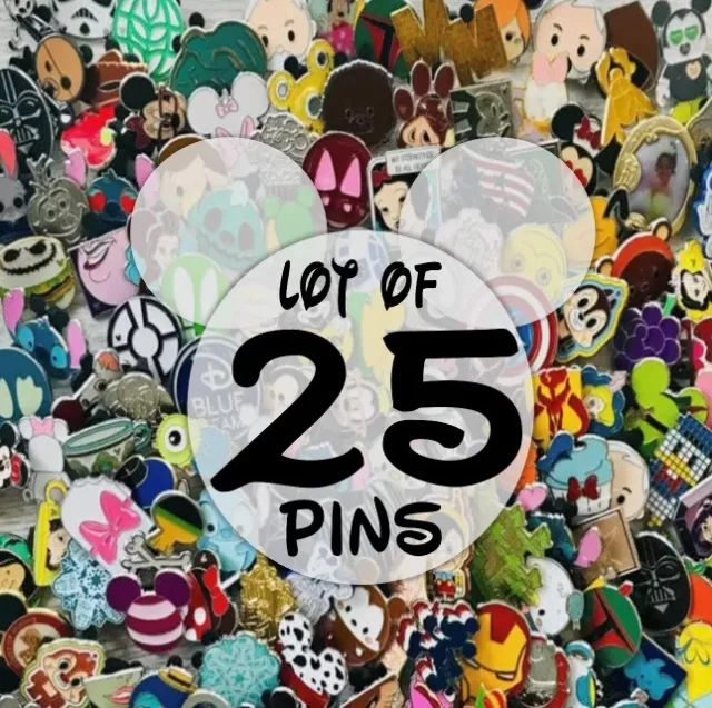 Disney Trading Pins-Lot of 25-No Doubles-Free Shipping