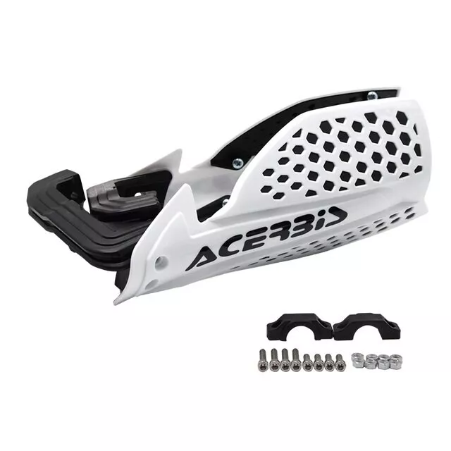 Acerbis  WHITE Black MX Universal Motocross Dirt Bike Hand Guards 22mm Pit Bike