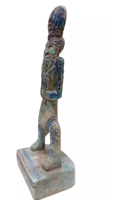 Egyptian BES Goddess Statue Rare Handmade Stone Unique Figure Vintage Bazareg