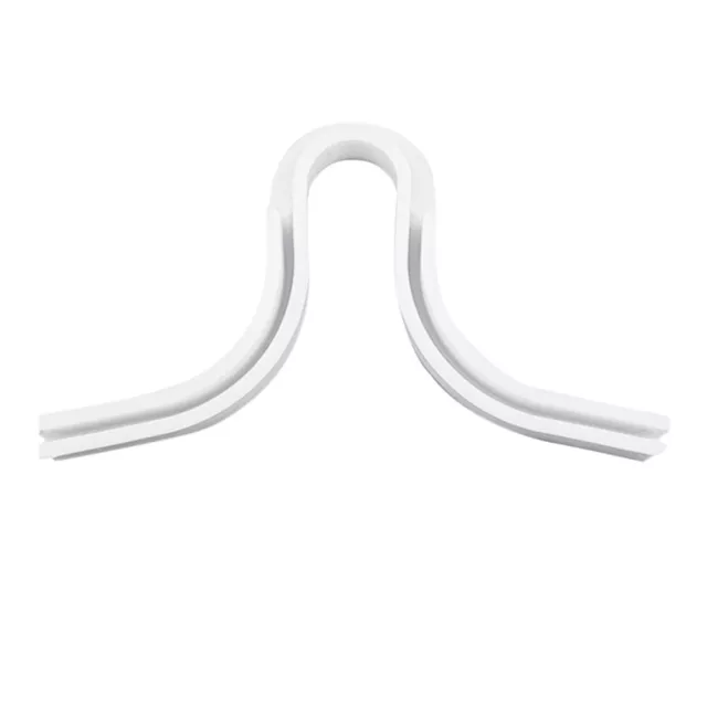 Máscara de soporte con clip para puente nariz máscaras antiniebla tira de barra (blanco)