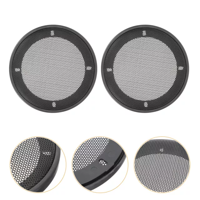 2 Pcs Speaker Mesh Cover Subwoofer Modification Net Covers Grille Car