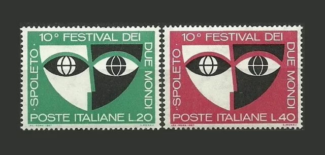 Italy Stamps 1967 The 10th Festival of Two Worlds - Spoleto, Italy - MNH