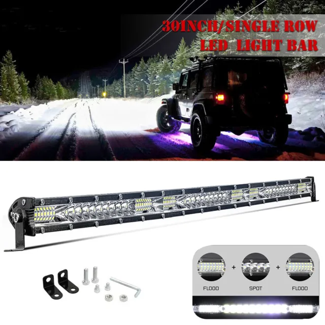 306W 47 LED Lightbar Lichtbalken Arbeitsscheinwerfer Lampe 12V Auto SUV