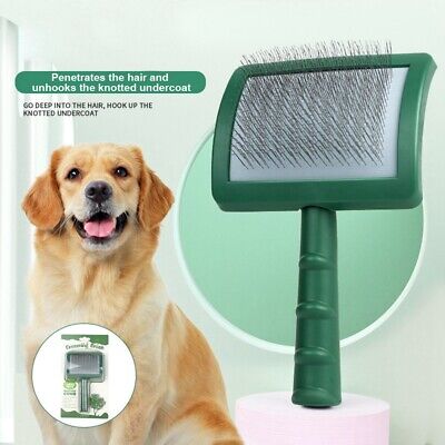 Pet Grooming Comb Shedding Hair Remove Needle Brush Dog Cat Slicker Massage Tool