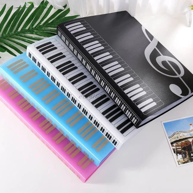 Dossier De Musique A4, 60 Pages | Rangement Pour Partitions De Piano, Guitare, Violon – Protection Anti-humidité