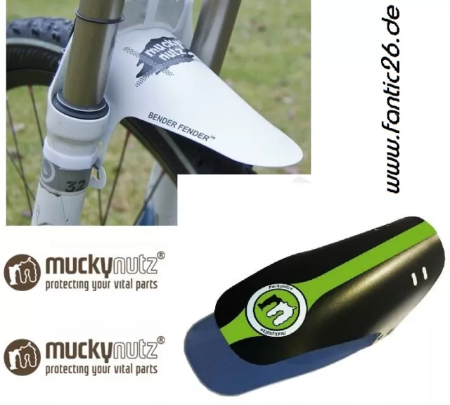 Mucky Nutz Face FENDER MTB Fourche de Vélo Injection Protection Garde-Boue Noir