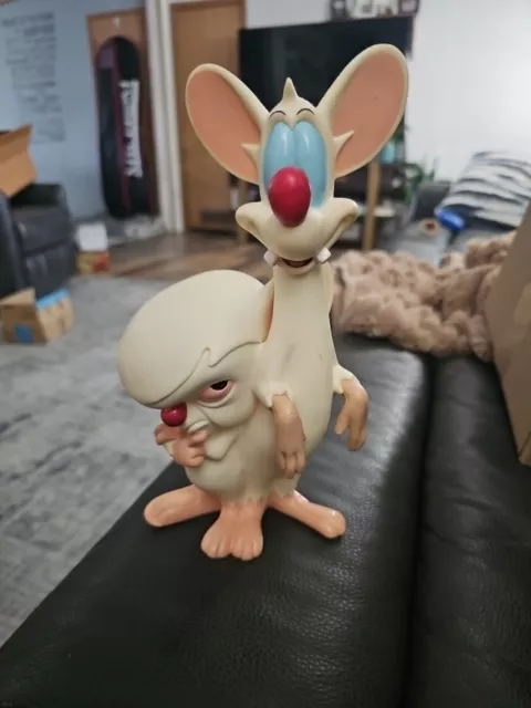 Pinky and The Brain Hard Plastic Figures 10 1/2"