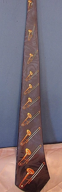 Steven Harris Trombone Men's Neck Tie Steven Harris Trombone Men's Neck Tie