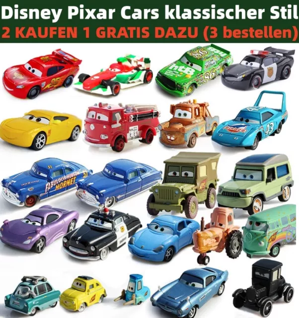 2024🔥Disney Pixar Cars McQueen Film Spielzeugautos Klassischer Stil Mater Sally