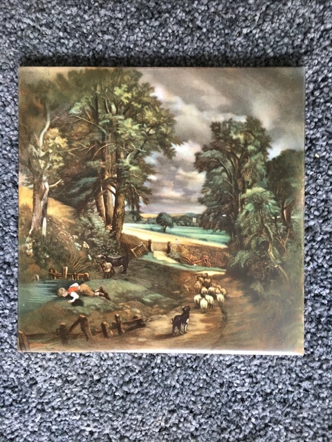 H&R Johnson vintage tiles, John Constable, The Cornfield.