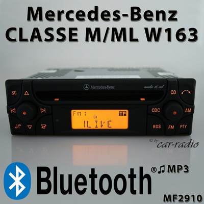 Alpine Mercedes W163 Radio Audio 10 CD MF2910 MP3 Bluetooth Classe ML M Autoradio CD-R 