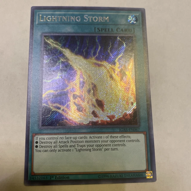 Yu-Gi-Oh! Lightning Storm Playset - 3x Secret Rare 1st Edition RA01-EN061  Cards