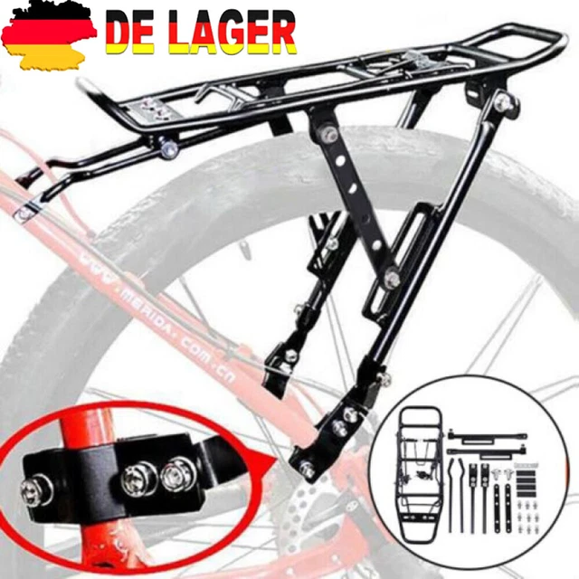 Portapacchi Bici Posteriore In Alluminio - Regolabile Per 24-28 - Foto 4