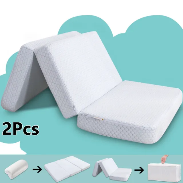 2x Pack & Play Mattress Baby Memory Foam Playard Mattress Pad for Graco 38x26x3"