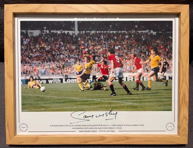 Manchester United - Sammy Mcilroy - 100% Hand Signed Ltd Edition Photo & COA