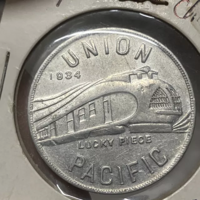 1934 Chicago World's Fair Union Pacific Railroad Pullman Train Car ALCOA Token!