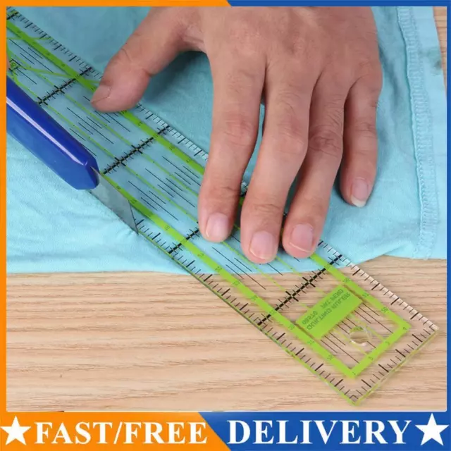 Double-color Ruler Patchwork Feet Tailor Yardstick Quilting DIY Sewing Tool