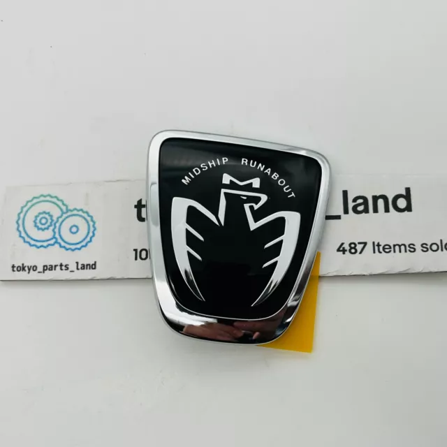 JDM OEM Toyota 99-07 MR2 MR-S Spyder Midship Runabout Black Front Emblem Badge