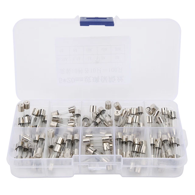 Fusible En Verre 100 Pièces Kit Assorti De Fusibles En Verre à Rapide
