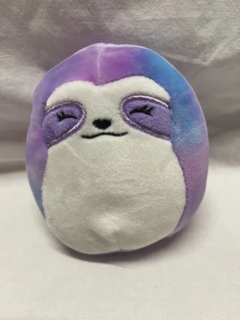 Squishmallow Purple Sloth Plush Mystery  Capsule Blueberry Scented Kellytoy