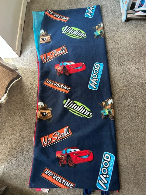 Saco de dormir azul lana claro Disney Pixar Cars tamaño 2 ft x 5 ft