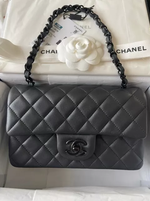 Chanel Small Classic Flap Lambskin Black - Luxury Shopping