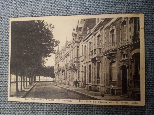 Cpa Saint Nazaire Boulevard De L Ocean Vers Le Jardin Public