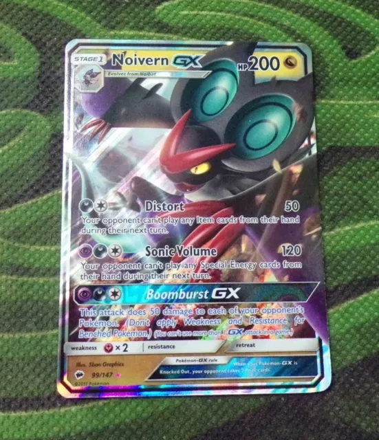 Noivern GX - Burning Shadows 99/147 Ultra Rare Pokemon Card Near Mint