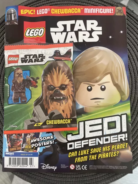 Lego Star Wars magazine #107 2024 Jedi Defender story +Epic Chewbacca MiniFigure