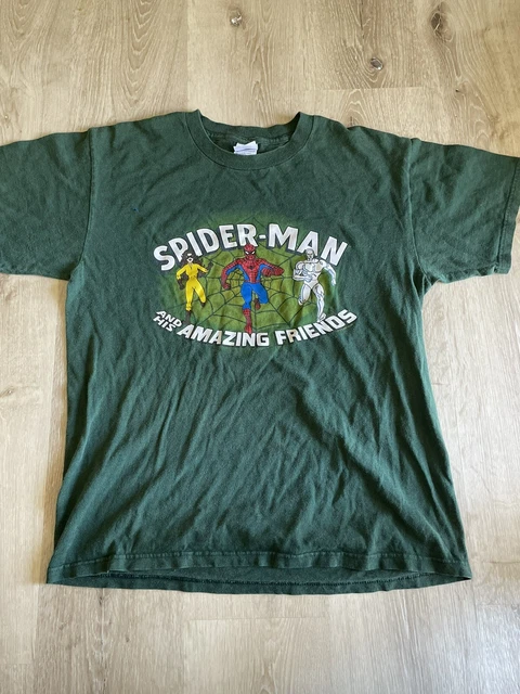 Spiderman And Amazing Friends 2003 Vintage Tee M Marvel