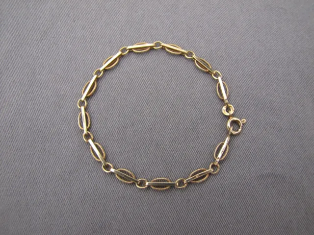 Vintage Italian 14k gold link bracelet