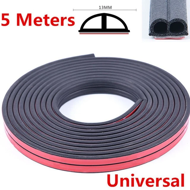 Profilé En U En Caoutchouc Noir - Protection De Bord Pour Câbles, Tôles Ou étagères - Isolant Et Souple