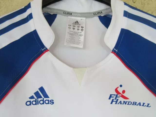 Maillot Handball équipe de FRANCE FFH femme blanc ADIDAS shirt 42 2