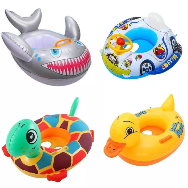 New Kids Baby Inflatable Animal Split Ring Rubber Swimming Pool Float Tube Beach