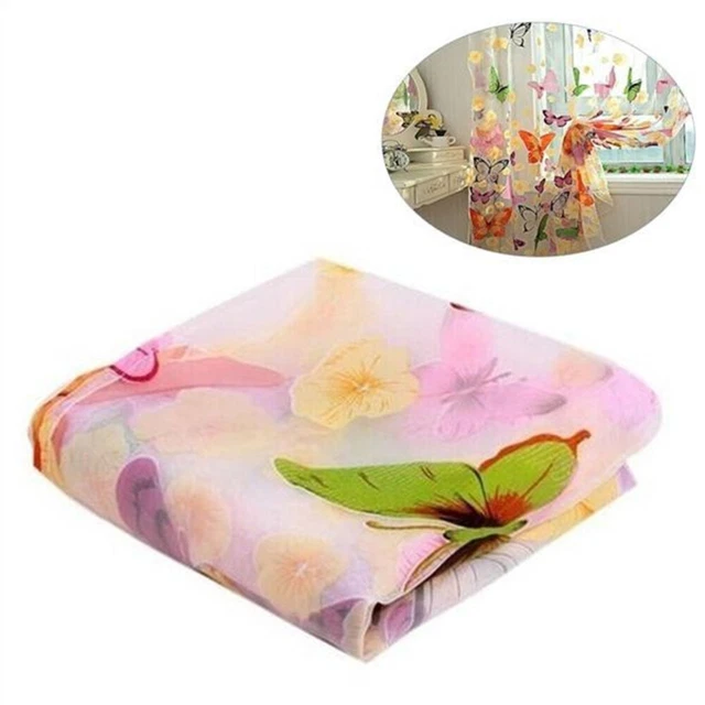 Rideaux Avec Passants Lot De 2 Rideaux Unis Transparents En Polyester Hxlxp: 245 X 140 X 0,1 Cm