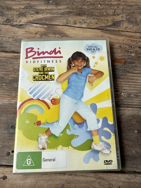 BINDI KID FITNESS With Steve Irwin And The Crocmen - DVD + CD (VGC