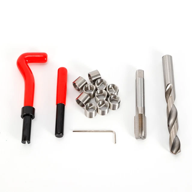 Set riparazione filettatura M14x1,5 inserto filettato set strumenti di riparazione portatile