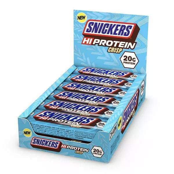 45,38€/kg Snickers Crisp Protein Bars (12 x 55g) Crisp Proteinriegel Snack