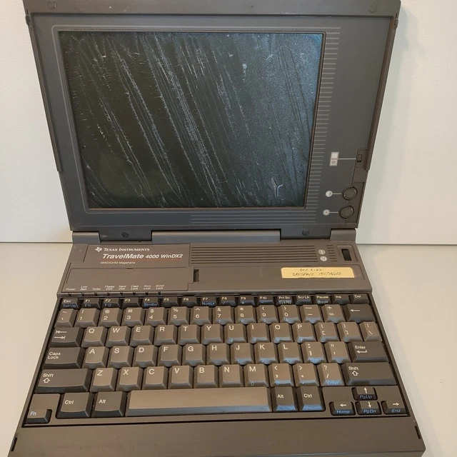 TEXAS INSTRUMENTS TRAVELMATE 4000 486D WinDX2/50MHZ Laptop