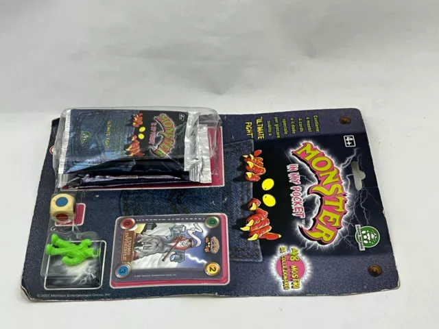 Monster In My Pocket ULTIMATE FIGHT blister con dado mountain 2001 invisible man 3