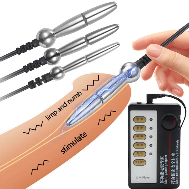 MALE ELECTRIC ESTIM Stretcher Urethra Sounding Plug Dilator Stainless