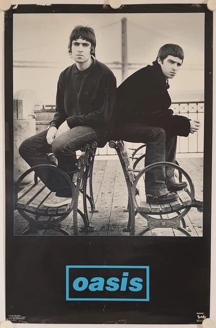 Affiche Groupe Rock OASIS Noel & Liam Callagher